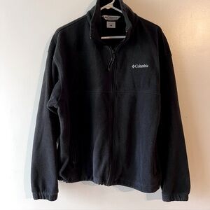 Men's Columbia Full Zip Fleece Black Jacket. X-Large